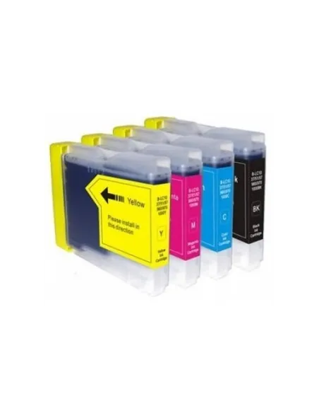 LC970/LC1000 BROTHER PACK 4 CARTUCHOS COMPATIBLES BROTHER LC970 LC1000 