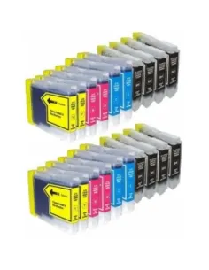LC970/LC1000 BROTHER PACK 20 CARTUCHOS COMPATIBLES BROTHER LC970 LC1000 