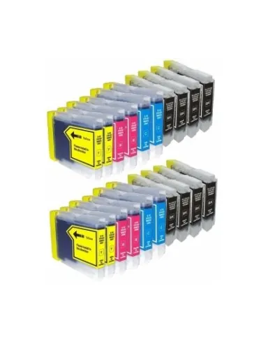 LC970/LC1000 BROTHER PACK 20 CARTUCHOS COMPATIBLES BROTHER LC970 LC1000 