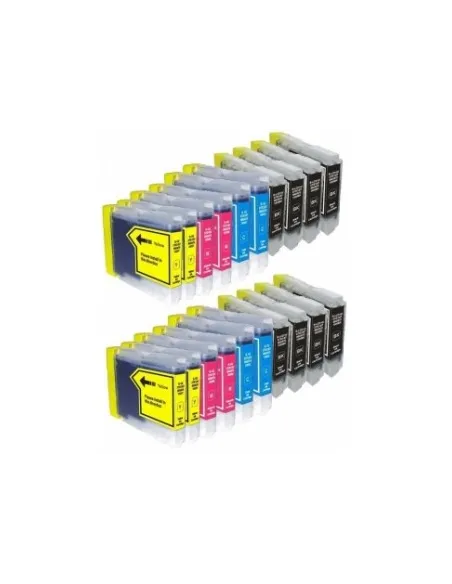 LC970/LC1000 BROTHER PACK 20 CARTUCHOS COMPATIBLES BROTHER LC970 LC1000 