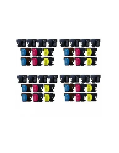 LC970/LC1000 BROTHER PACK 40 CARTUCHOS COMPATIBLES BROTHER LC970 LC1000 