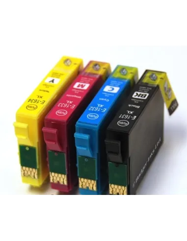 T1631-2-3-4 EPSON Pack Cartuchos compatibles Epson T1631 - T1632 - T1633 - T1634 16XL 