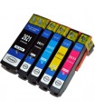 T2621/T2631-2-3-4 EPSON pack 5 tintas compatibles Epson T2621-T2631-T2632-T2633-T2634
