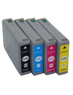 EPSON T7011 T7012 T7013 T7014 cartuchos tinta 2