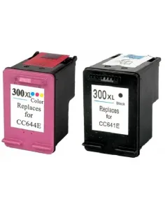 HP 300XL pack cartuchos compatibles alta capacidad HP 300XL BK + HP 300XL COLOR