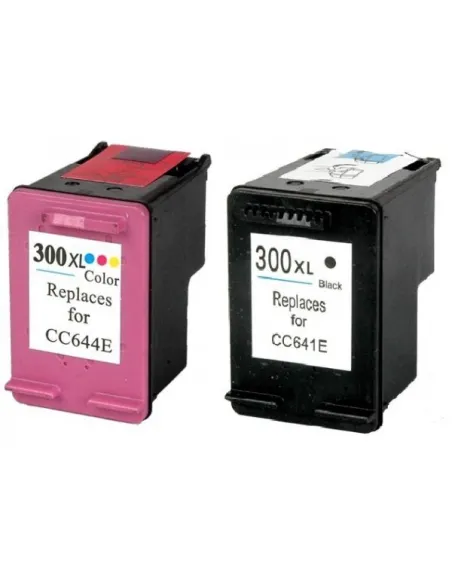 HP 300XL pack cartuchos compatibles alta capacidad HP 300XL BK + HP 300XL COLOR