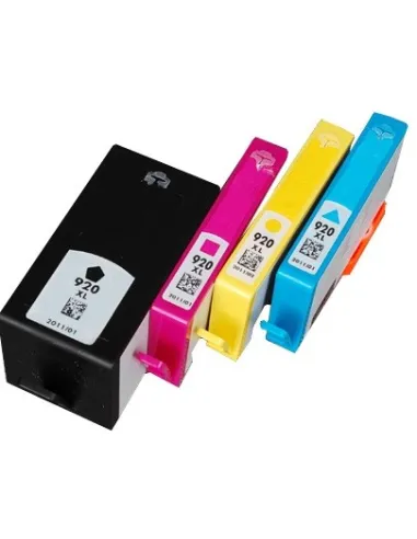 HP 920XL pack cartuchos compatibles alta capacidad HP 920XL BK/C/M/Y
