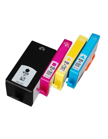 HP 920XL pack cartuchos compatibles alta capacidad HP 920XL BK/C/M/Y