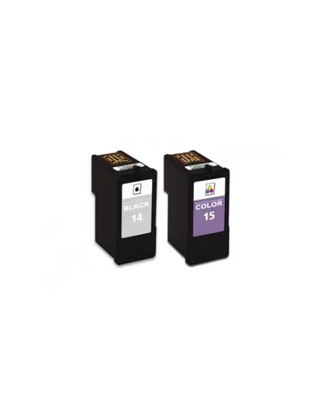 pack compatibles Lexmark 14 + Lexmark 15