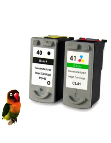 Canon PG40 negro+ CL41 color pack tintas compatibles 