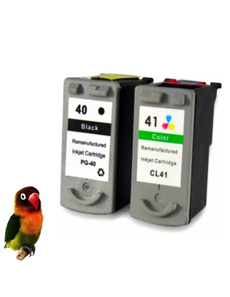 Canon PG40 negro+ CL41 color pack tintas compatibles 