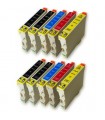 Epson T0611-T0612-T0613-T0614 pack 10 cartuchos compatibles