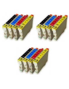 Epson T0611-T0612-T0613-T0614 pack 12 cartuchos compatibles Epson