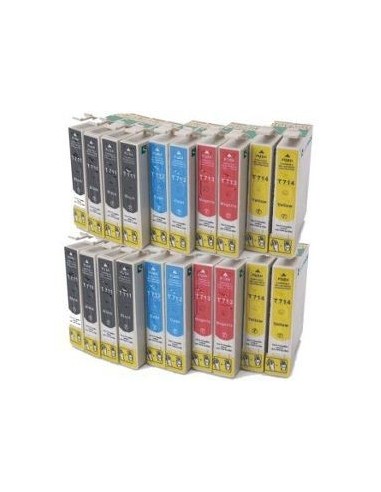 epson T0441/2/3/4 pack 20 cartuchos compatibles  c64 - c66 - cx3650 - c86 - c84 -cx 6600