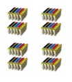 Epson T0611-T0612-T0613-T0614 pack 40 cartuchos compatibles
