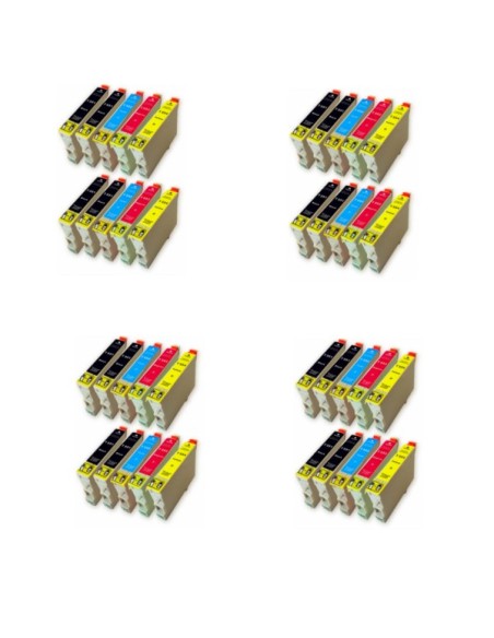 Epson T0551+T0552+T0553+T0554 pack 40 tintas compatibles  