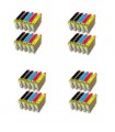 Epson T0551+T0552+T0553+T0554 pack 40 tintas compatibles