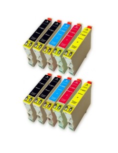 Epson T0551+T0552+T0553+T0554 pack 10 tintas compatibles  