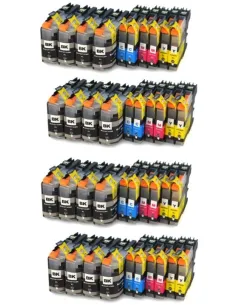 BROTHER LC-127 XL / LC-125 XL PACK 40 cartuchos de tinta   compatibles