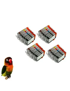 (pgi-5bk, cli-8bk/c/m/y) CANON Pack 40 tintas (con chip) compatibles canon 