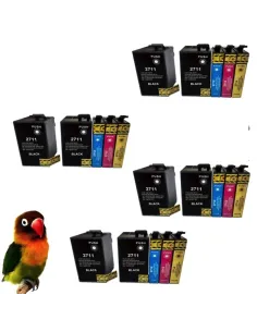 T2711/2/3/4 PACK 5 tintas compatibles Epson WF-3620 / WF-3640 / WF-7110 / WF-7620 / WF-7640 