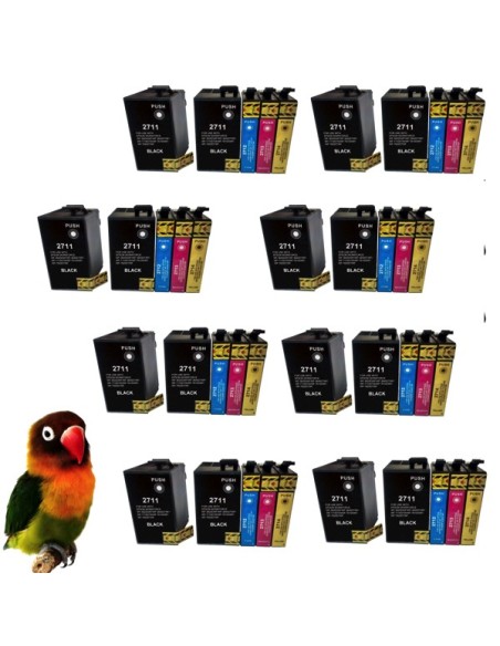 T2711/2/3/4 PACK 5 tintas compatibles Epson WF-3620 / WF-3640 / WF-7110 / WF-7620 / WF-7640 