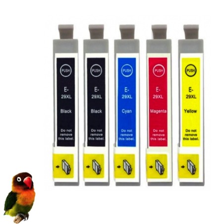 pack 5 tintas EPSON T2991/2/3/4 (29XL) compatibles Epson xp-235 / xp-330 / xp-332 / xp-335 / xp-43