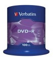 DVD+R VERBATIM MATT SILVER 16X TARRINA 100 UDS.