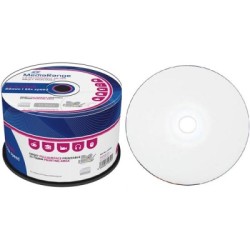 CD-R Mediarange 52x Inkjet FULLFACE Printable Tarrina 50 uds