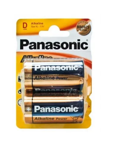 Panasonic pack 2 pilas Alcalinas LR20 1.5V
