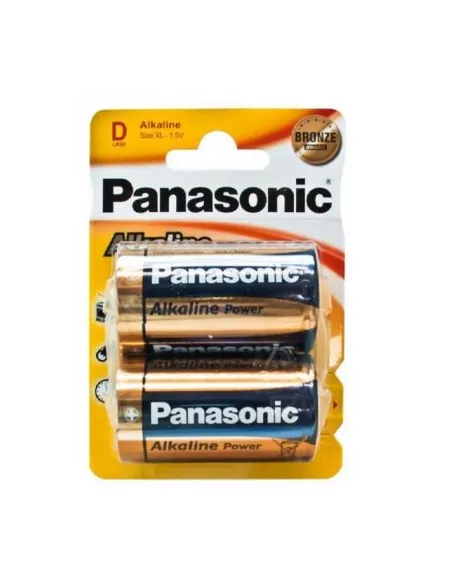 Panasonic pack 2 pilas Alcalinas LR20 1.5V