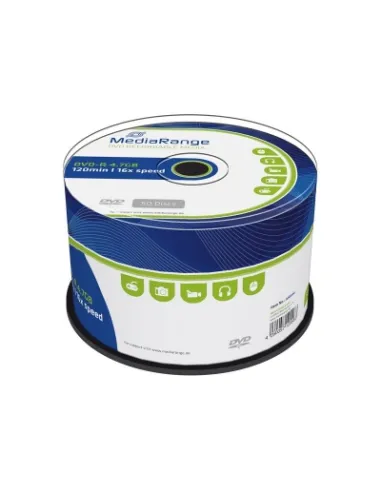 DVD-R 16X MediaRange Tarrina 50 uds