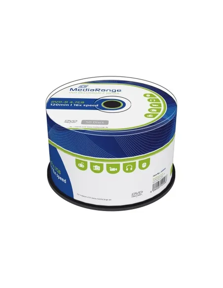 DVD-R 16X MediaRange Tarrina 50 uds