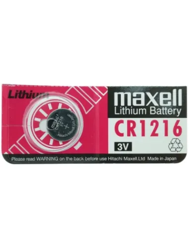 PILAS LITIO MAXELL CR1216 PACK 5 UNIDADES