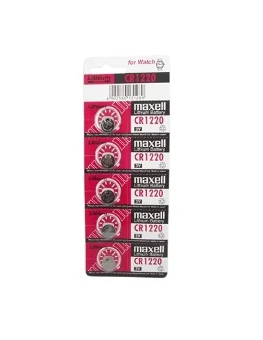 PILAS LITIO MAXEL CR1220 PACK 5 UNIDADES