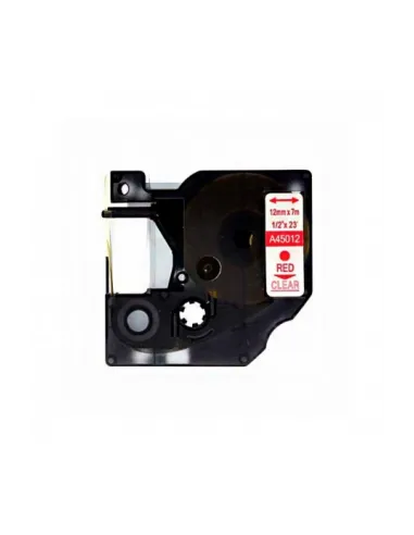 DYMO 45012 ROJO / TRANSPARENTE CINTA ROTULADORA GENERICA S0720520