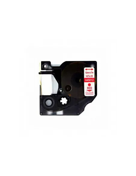 DYMO 45012 ROJO / TRANSPARENTE CINTA ROTULADORA GENERICA S0720520
