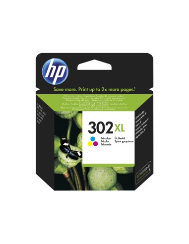 HP 302xl TRICOLOR cartucho Original F6U67AE alta capacidad	