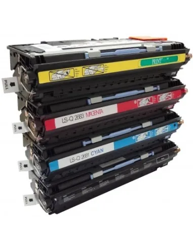 Q2670-Q2681A/2-3 HP pack 4 tóners compatibles HP Q2670A-Q26871A-Q2682A-Q2683A