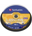 DVD+RW 4x Verbatim Tarrina 10 uds