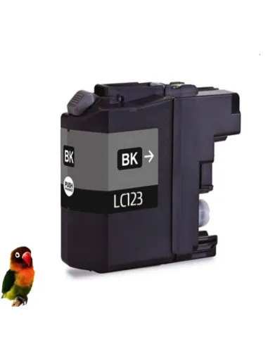 LC123BK BROTHER NEGRO cartucho negro compatible Brother LC123BK CON CHIP