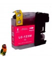 BROTHER LC123/LC121 DCP-J4110 MFC-J4510 MFC-J650 LC123M tinta MAGENTA compatible