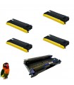 4 Toner+Tambeur pour BROTHER HL2030 2035 2040 DCP7010 7020 7025 MFC7420 7820..
