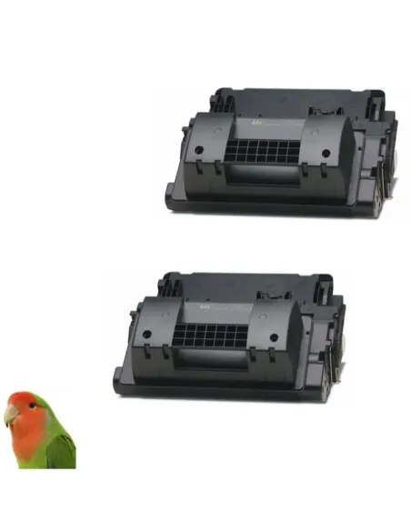 pack 2 toners HP CC364X NEGRO Nº64X PARA LASERJET P4015 P4515 (25000 PÁG.) compatibles
