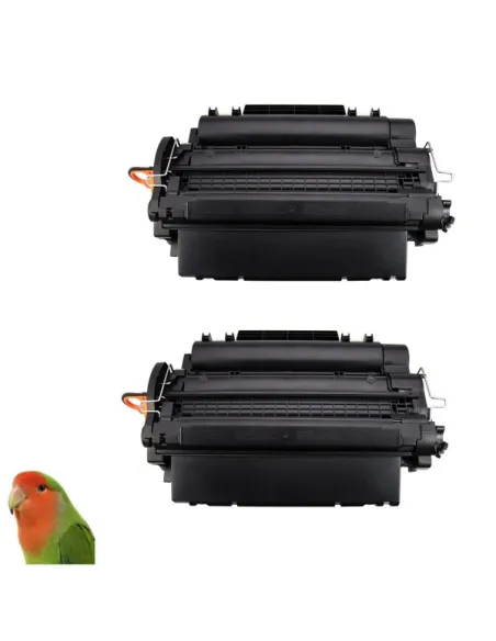 HP CE255X pack 2 tóner compatible HP CE255X/CRG-724 12.500C. P3011/P3015/LBP6750DN