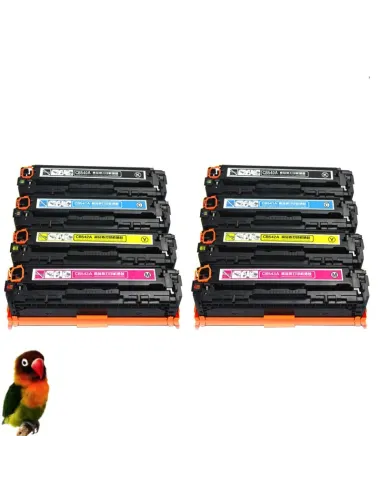 HP CB540-CB541-CB542-CB543 Pack 8 TONERS HP CP1215 CP1515 CM1312
