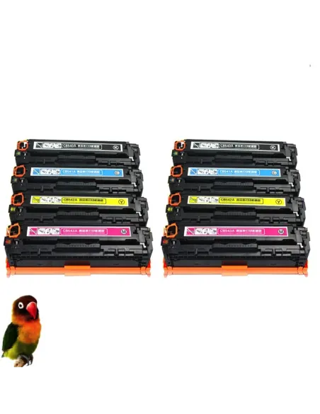 HP CB540-CB541-CB542-CB543 Pack 8 TONERS HP CP1215 CP1515 CM1312