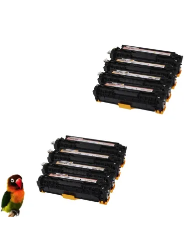 HP CC530A/1/2/3 HP 304A PACK 8 toner compatibles HP CM2320 CM2720 CP2020 CP2025