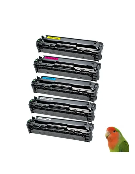 HP CF210X/1/2/3A PACK 5 toner compatibles HP Laserjet COLOR Pro 200 M251 M276