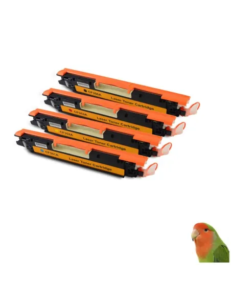 HP CF350 - CF351 - CF352- CF353 pack 4 tóners compatibles 
